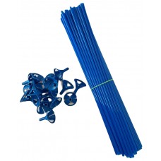 Синие палочки для латексных воздушных шаров с насадкой (40 см)