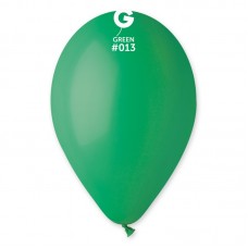 Шары воздушные темно-зеленые 10"(25 см) пастель Gemar G90-013