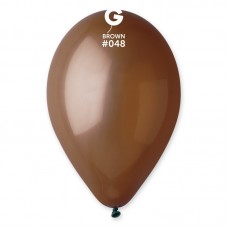 Шары воздушные темно-коричневые 10"(25 см) пастель Gemar G90-048