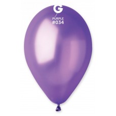Шары воздушные фиолетовые 10"(25 см) металлик Gemar GM90-034