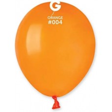Шары воздушные оранжевые 5"(13 см) пастель Gemar A50-004