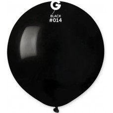 Шары воздушные черные 19"(48 см) пастель Gemar G150-014