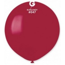 Шары воздушные бургундовые 19"(48 см) пастель Gemar G150-047