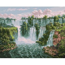 Картина по номерам - Живописный водопад