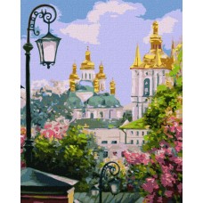Картина по номерам - Киев златоверхий весной