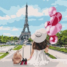 Картина по номерам - Гуляя по улицам Парижа