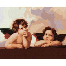 Картина по номерам - Очаровательные ангелочки