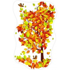 Фигурный плакат: Осеннее дерево