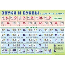 Плакат школьный: Звуки буквы в русском языке